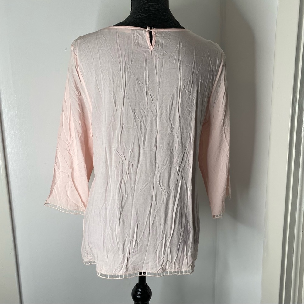 Solitaire Light Pink Embroidered Tunic - Picture 8 of 12